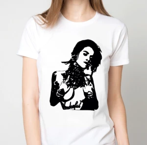 UntamedSoul - Dam t-shirt med egendesignat tryck. Ny ej begagnad. 