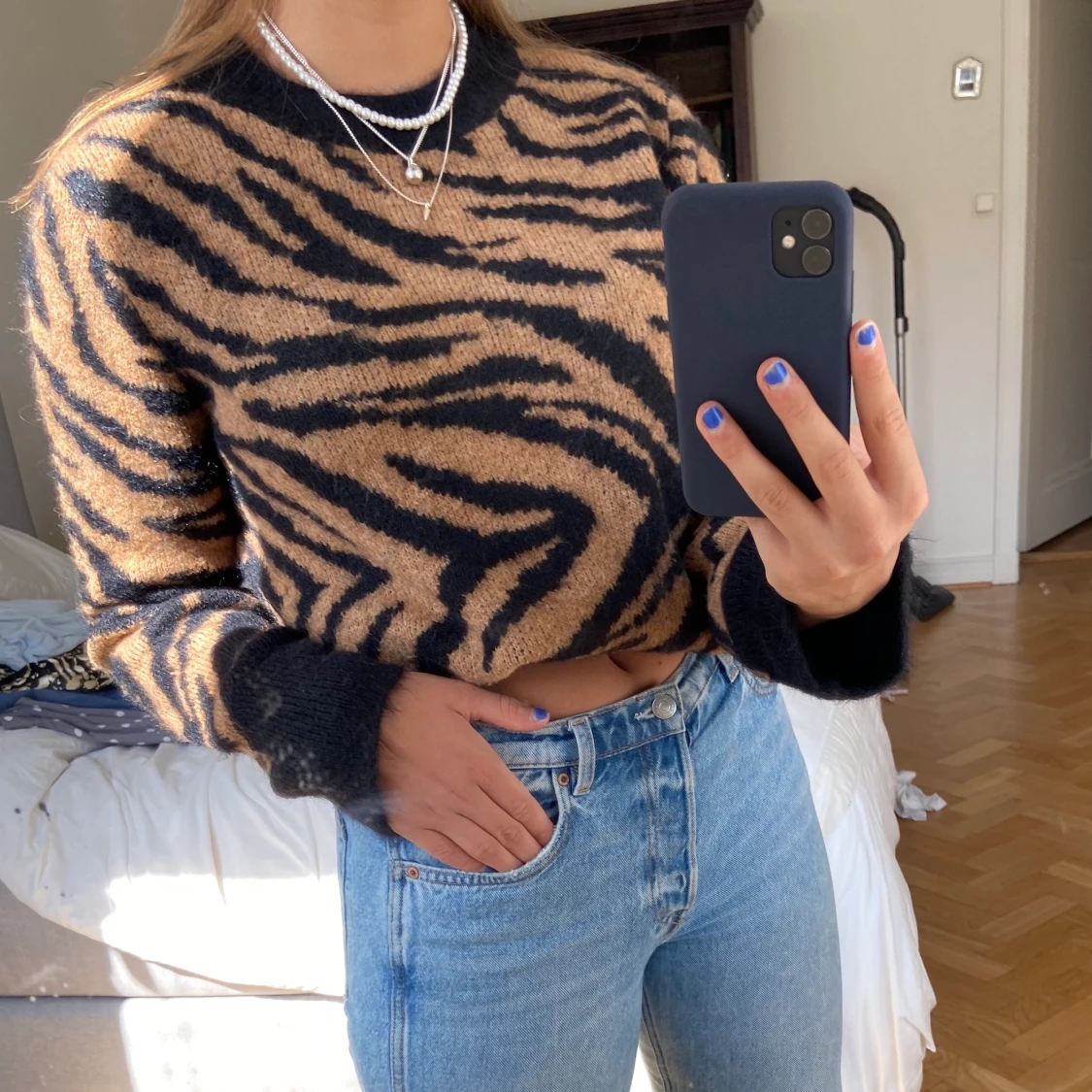 Snygg stickad tröja