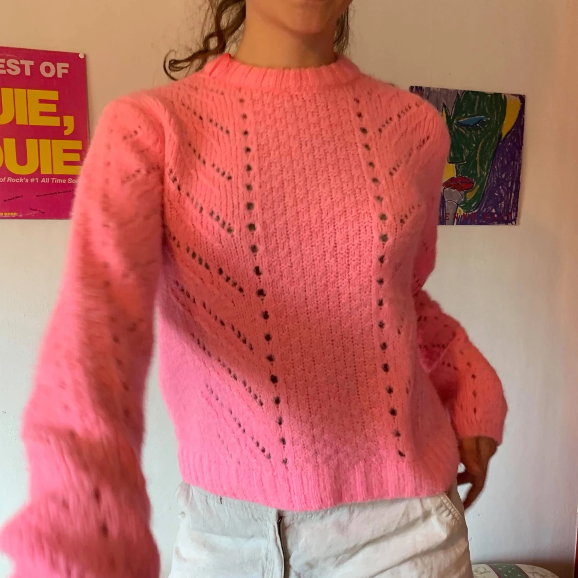 Bershka Pink Pullover - 90