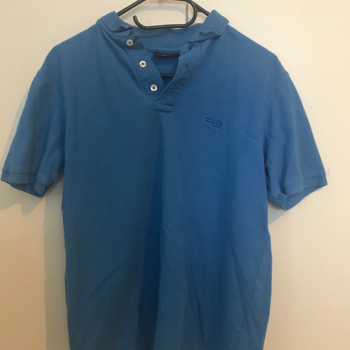 blå FILA pikétröja stl ~M