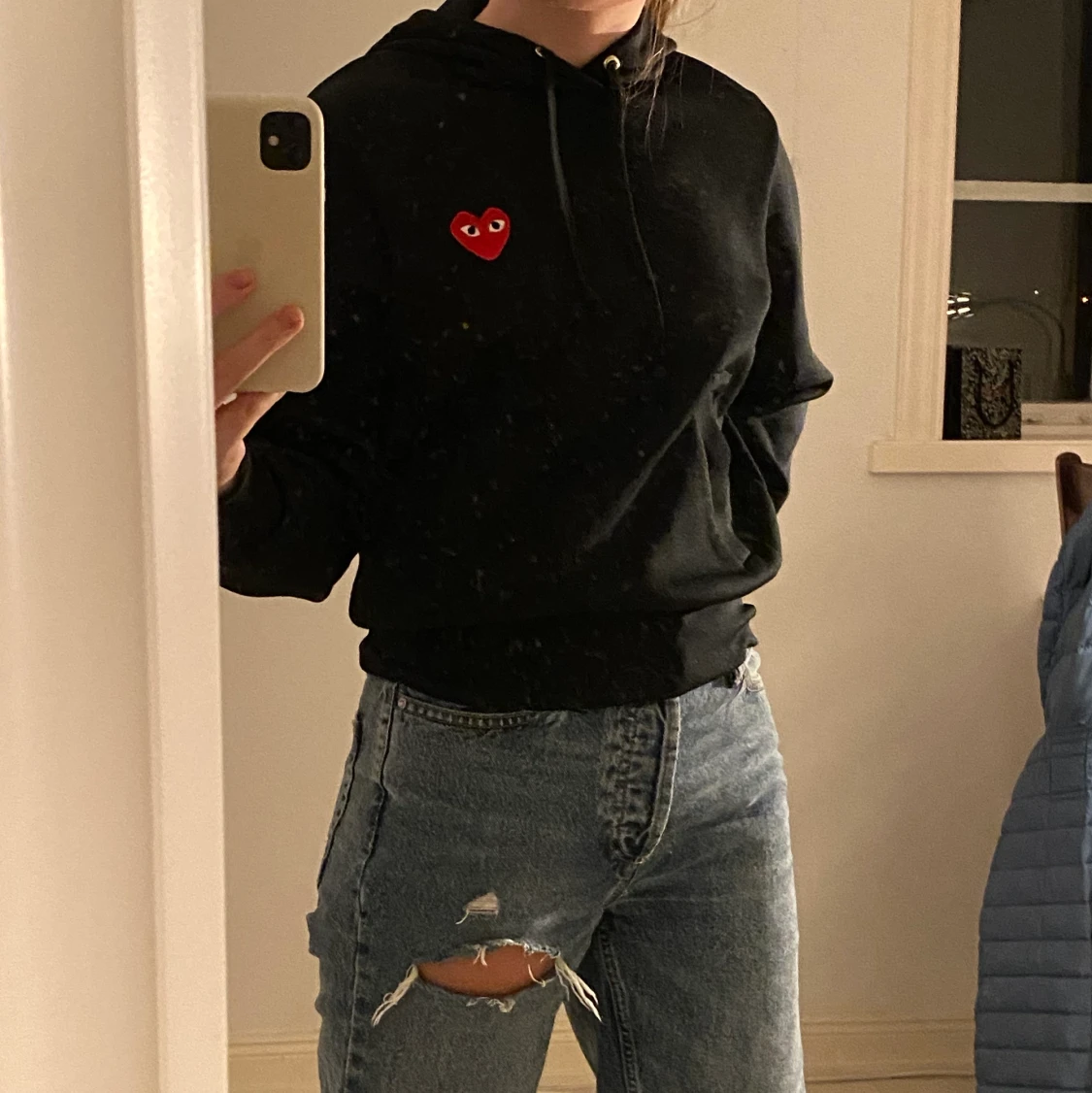 Svart cdg hoodie - 90