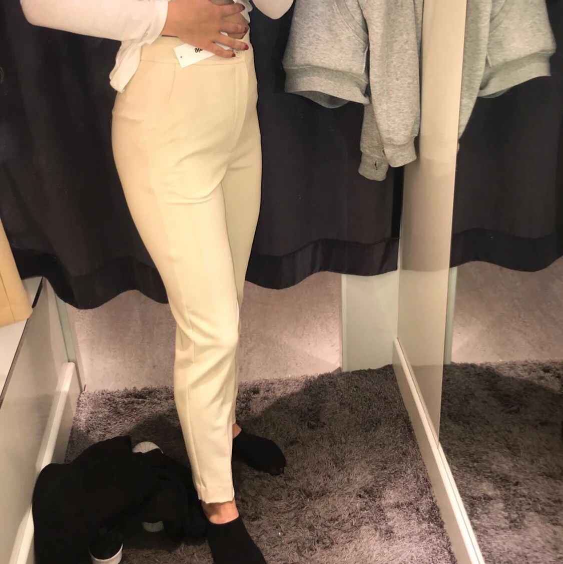 Kostymbyxor i beige - 91