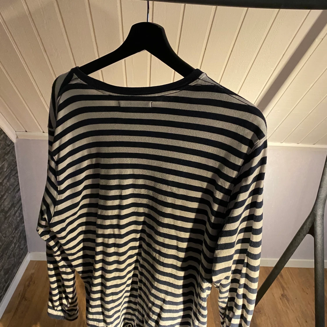 Randig långärmad t-shirt - 90