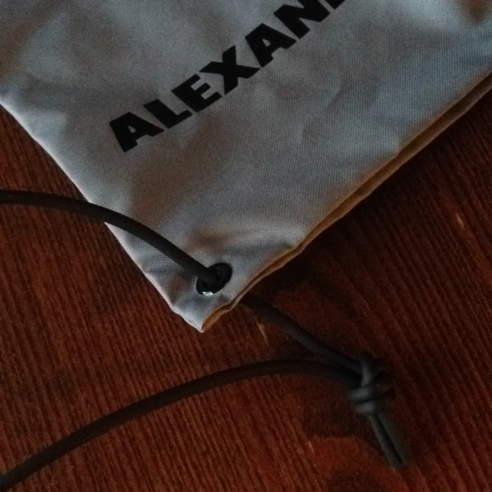 Ljusgrå gympapåse från H&M x Alexander Wang. I nyskick. Frakt 26kr.. Väskor.