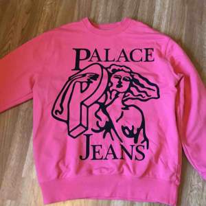 Jättefin rosa ovanlig palace tröja, fint skick använd fåtal gånger<3 frakt inräknat i priset!