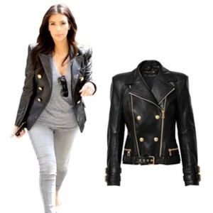  - Aldrig använd, helt ny från Balmain x HM. 

Storlek 40 men är som 36/38!!
Så fin, önska den passa mig men det för den inte. Alla lappar kvar, är äkta och finns kvitto vid önskemål. Sjukt fina gulddetaljer och äkta mjukt läder. Var snyggast i vår!!