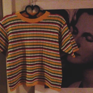  - Retro och vintage stickad kortärmad tröja