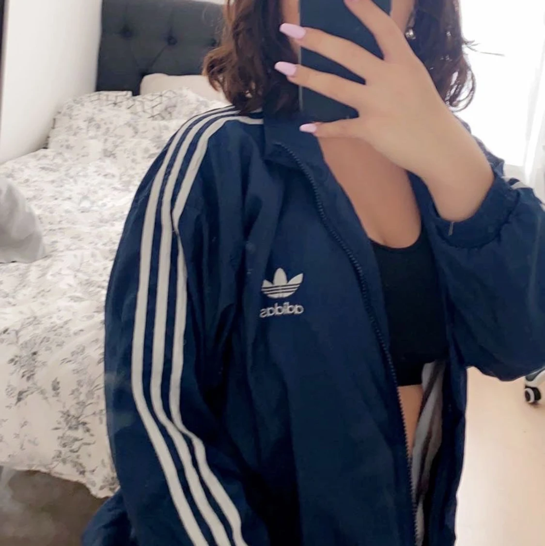 Adidas- blå track  - 90