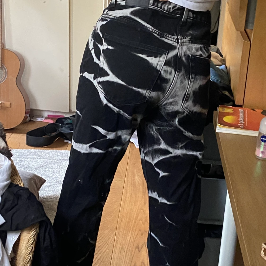 Weekday svartvita Voyage byxor - 90