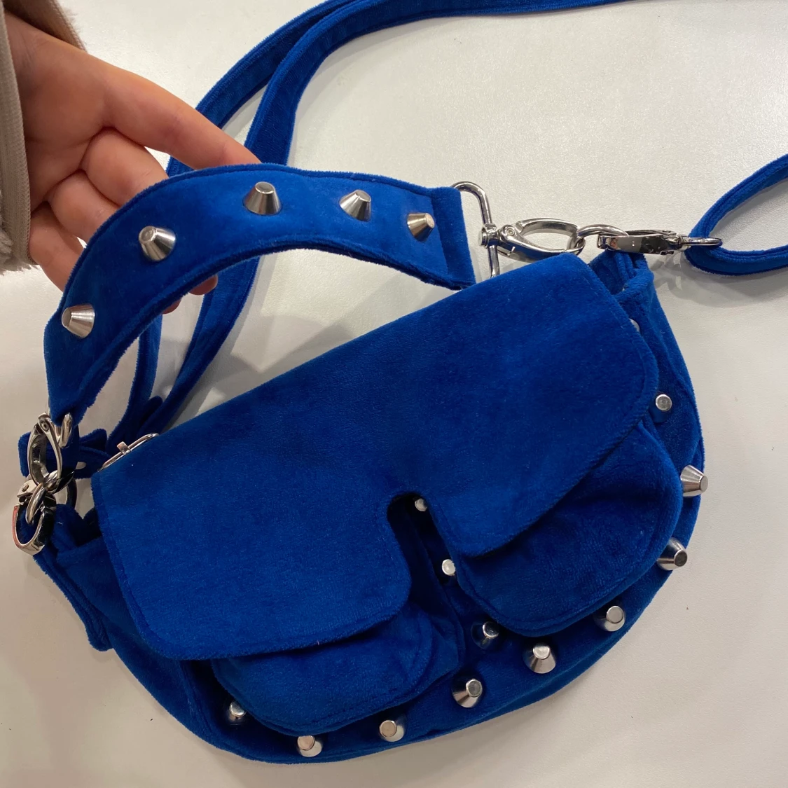 Unlimitbag, lilla modellen (ej minsta), koboltblå