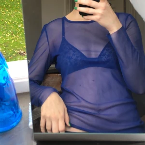 Blå mesh tröja  - Aldrig använd (för stor) meshtröja i assnygg vibrant royalblå färg. 50kr + frakt 