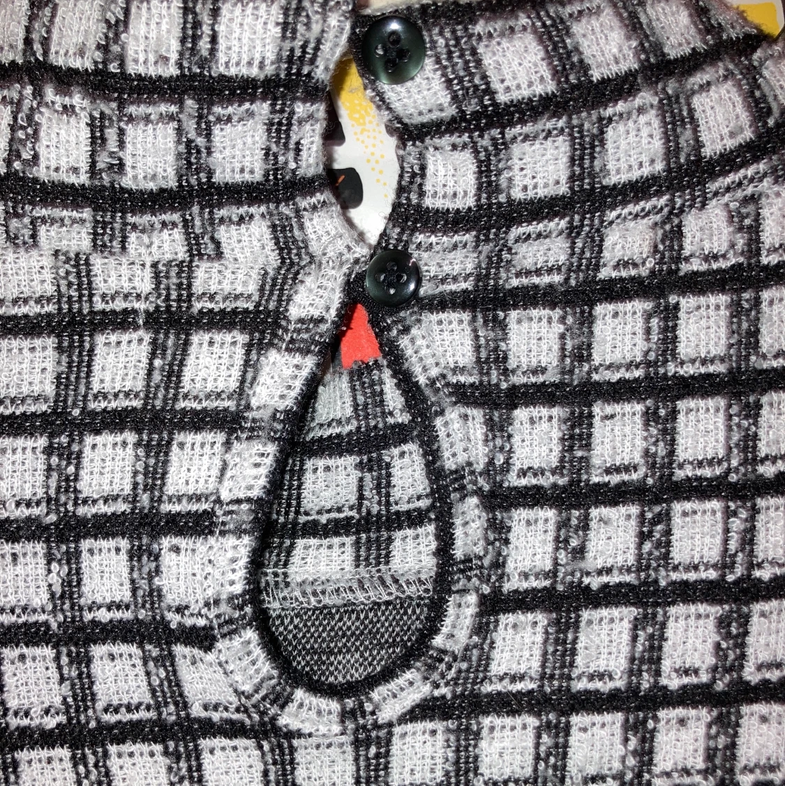 Rutig långärmad tröja  - 91