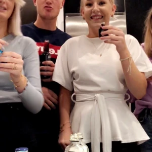 Blus - Jätte snyg blus me knyte i midjan 