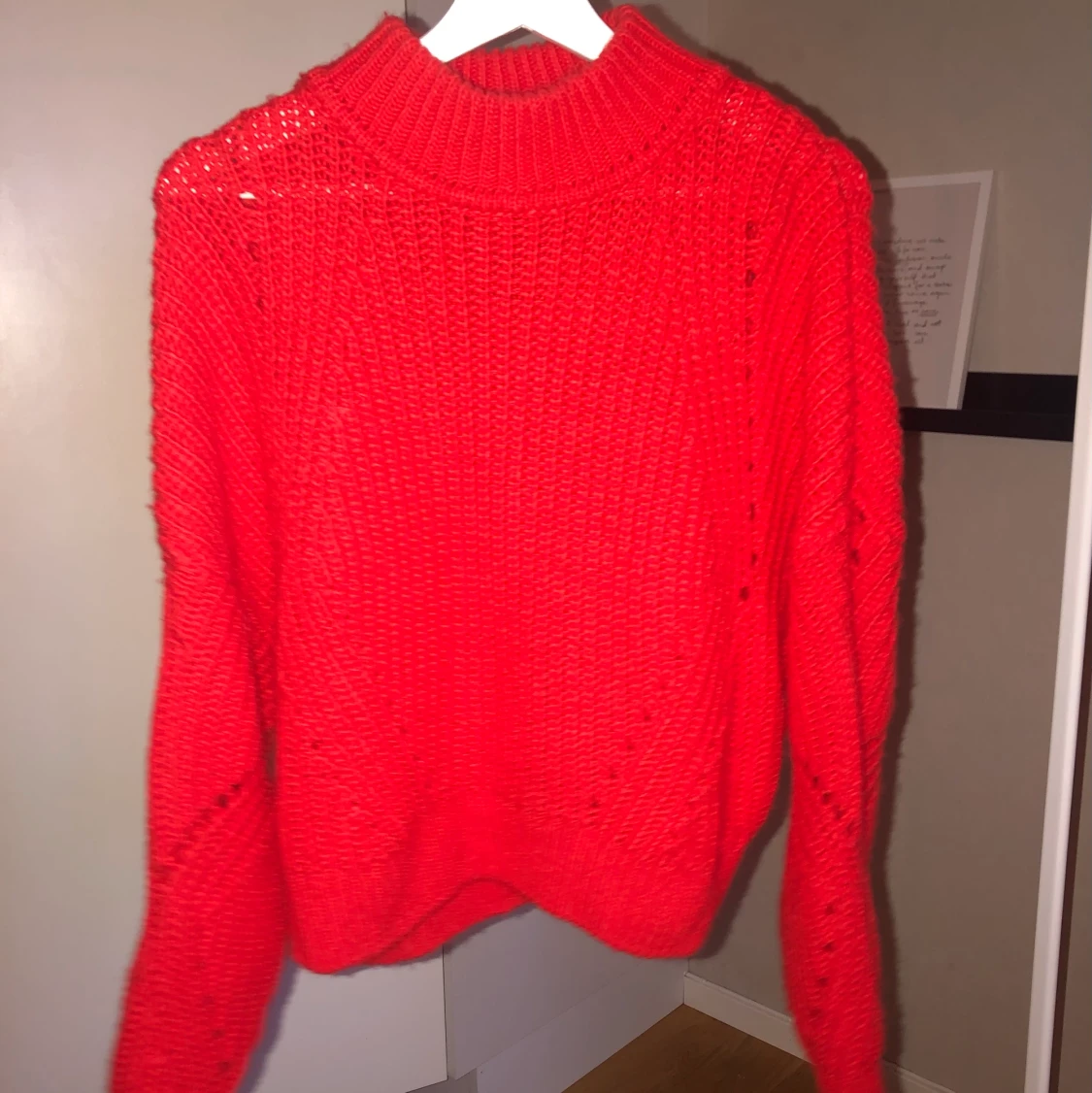 Stickad tröja turtleneck 