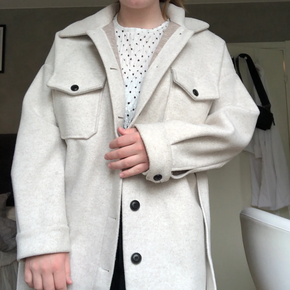 Nellys populära jacka, belted shacket - 91