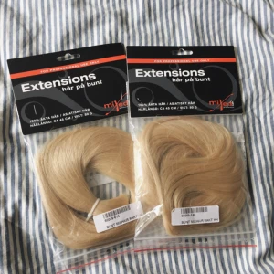  - Helt nytt hår i oöppnad förpackning, köpte för 800 kronor men blev aldrig använt. 45 cm långt och väger 80 g per påse. Priset är exklusive frakt 🌹 