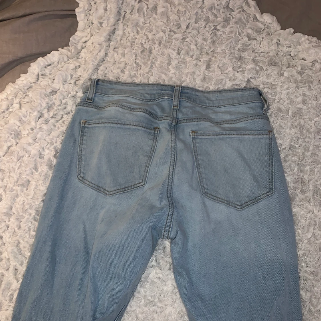 Blåa boot cut byxor - 90