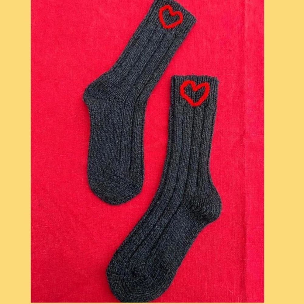 Stickade sockor - Stickat | Plick Second Hand