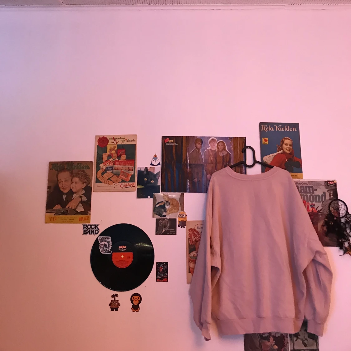 Ljusrosa Tröja Med Text - 90