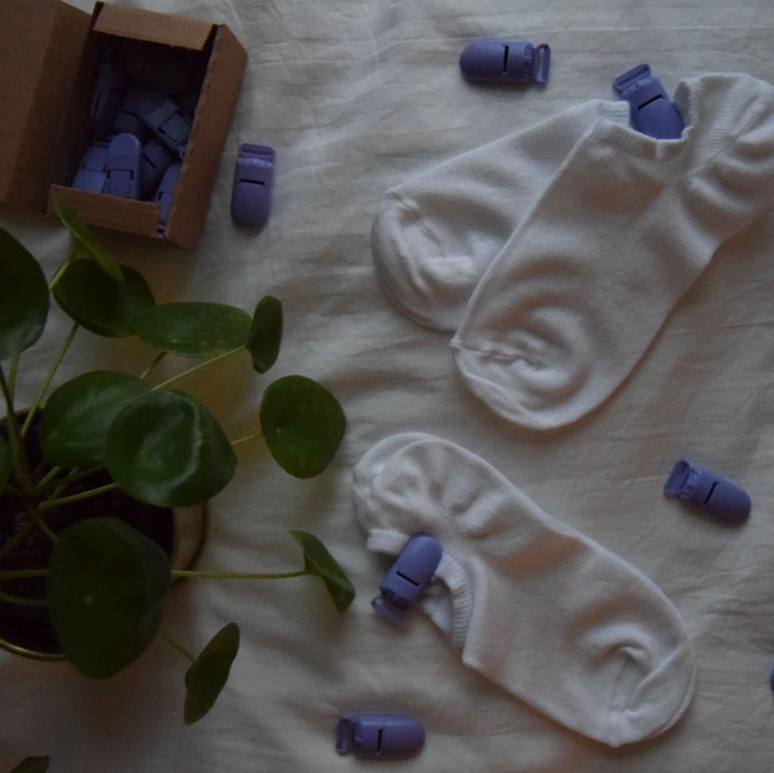 Lavender (lila), 10 st klämmor  - 90