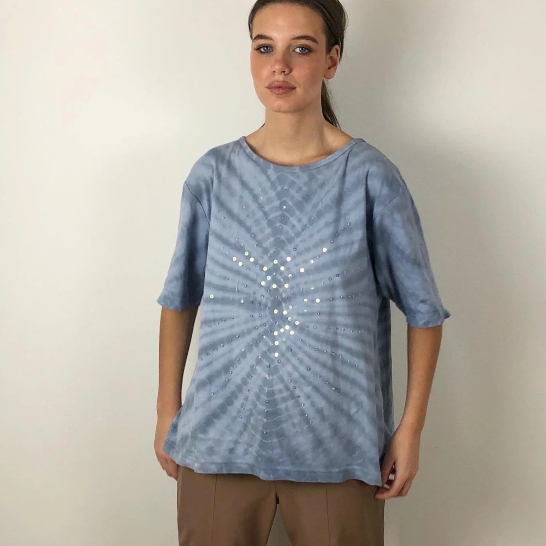 blå vintage t-shirt