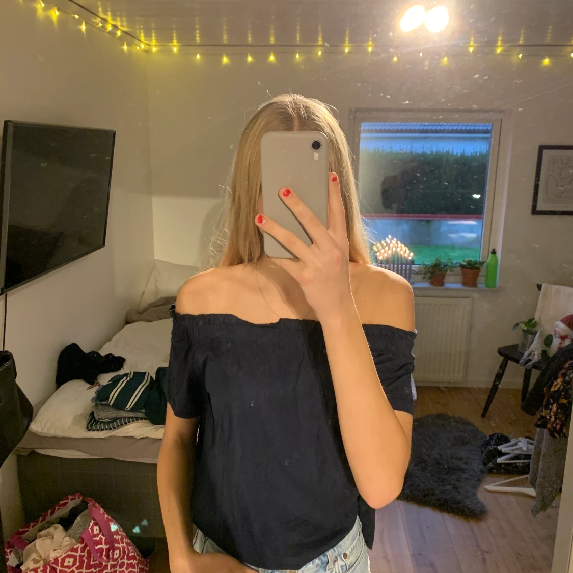Off shoulder bluströja 
