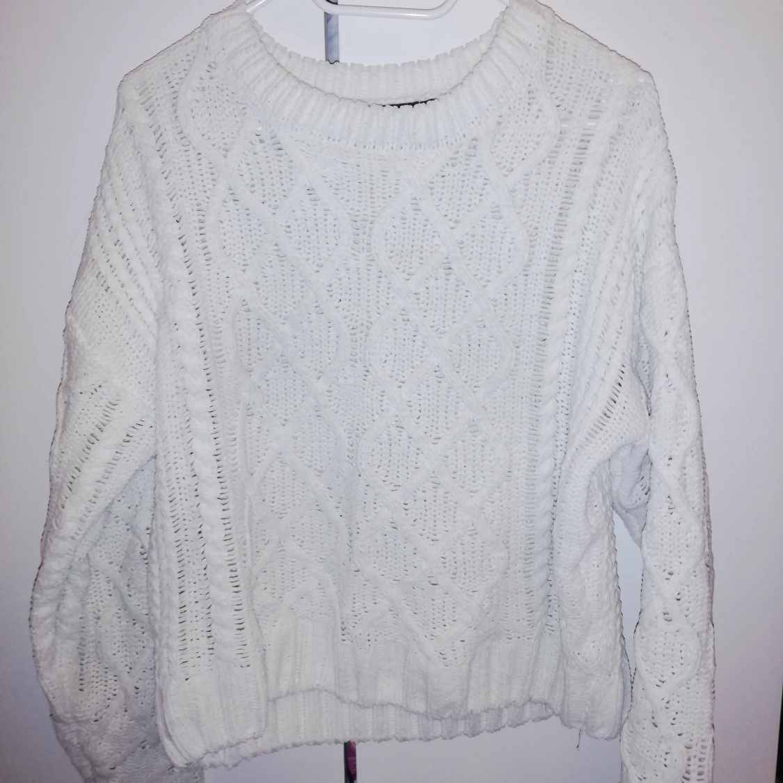 off white stickad tröja  - 91