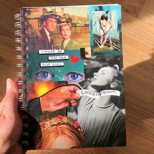 En aesthetic helt unik skrivbok! - En aesthetic helt unik skriv/ritbok 😍💗Jag kan göra en till dig på beställning! Säg om du vill ha någon artist eller film på. Kanske du vill ha favoritlåten med eller en special färgskala? Eller så kan du få en överraskning! Den kostar 200 inklusive frakt