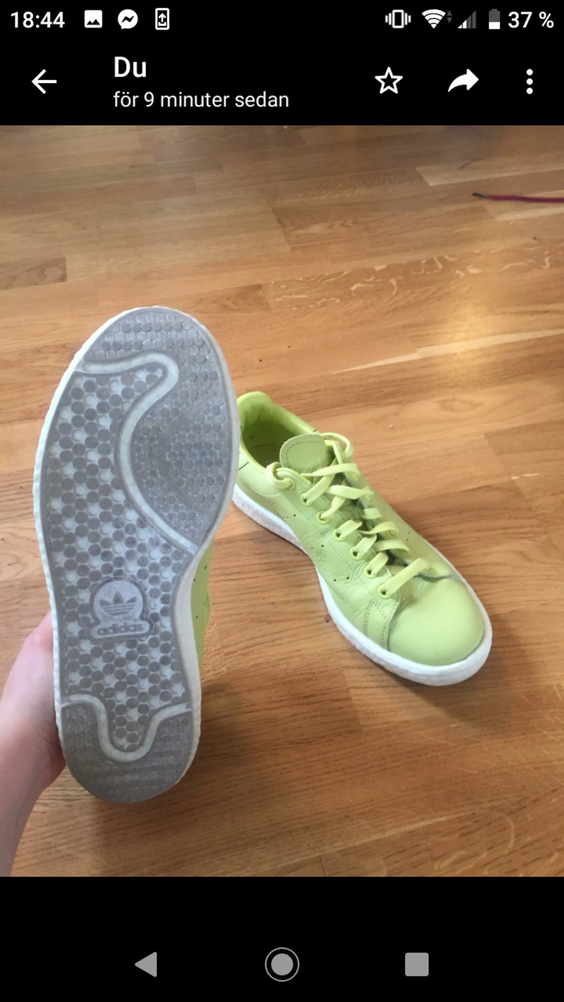 Ljusgröna Adidas stan smith  - 90
