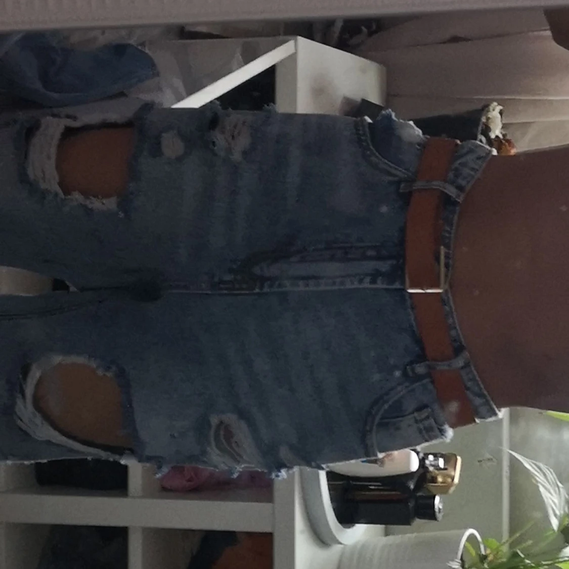 Trendiga "breda"  jeans  - 90