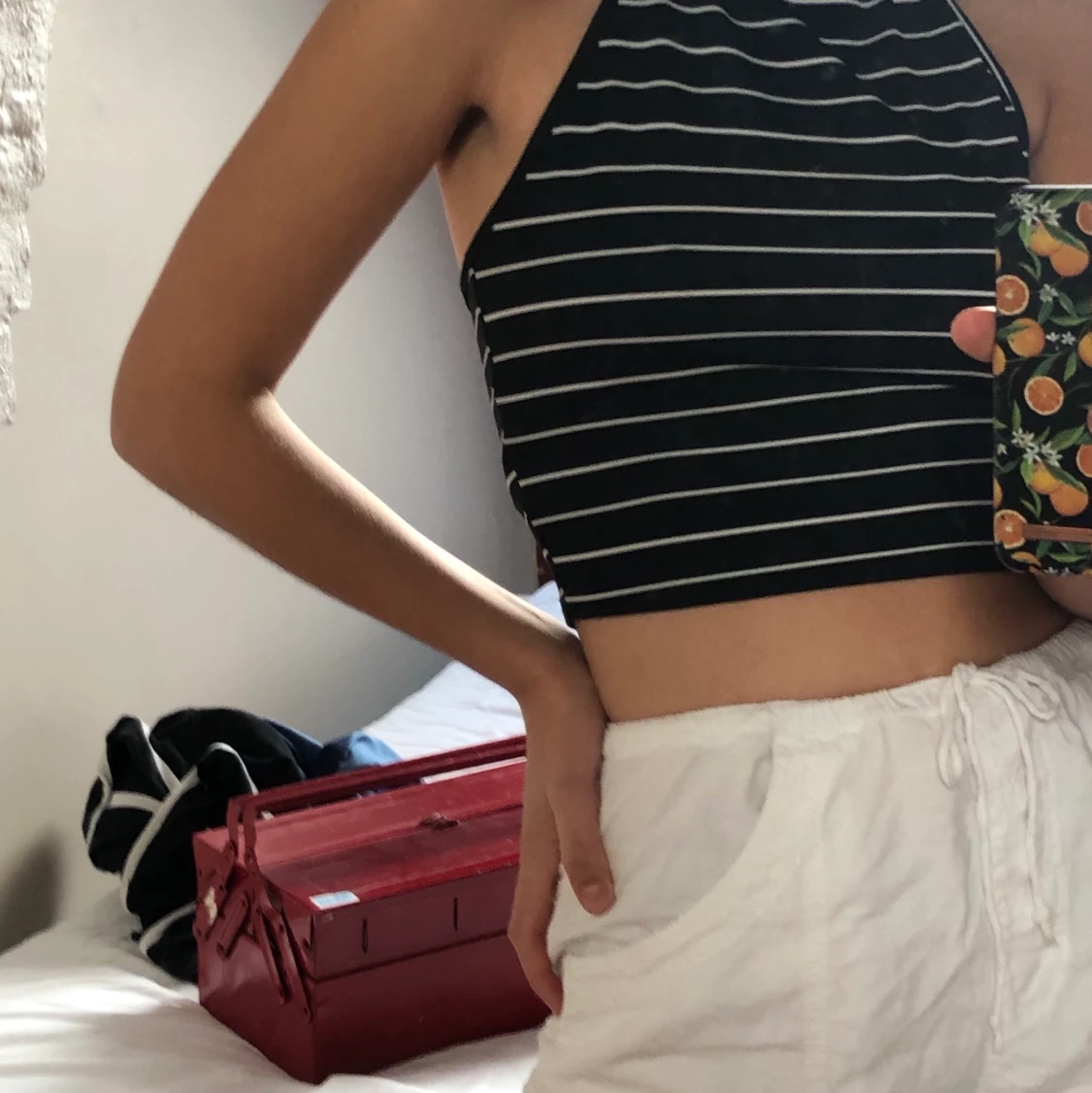 Halterneck liknande linne