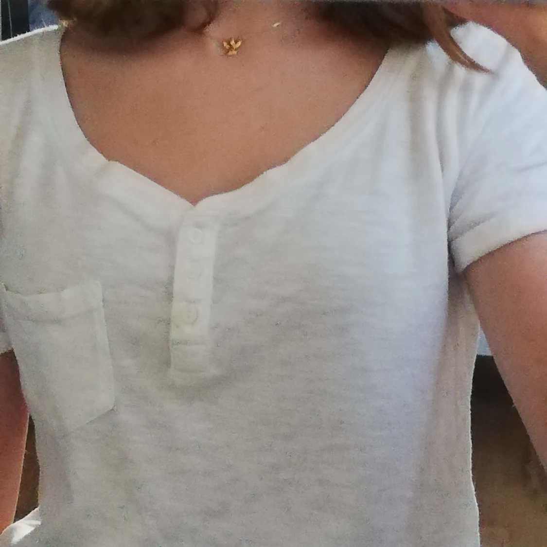 Vit Hollister t-shirt XS - 90