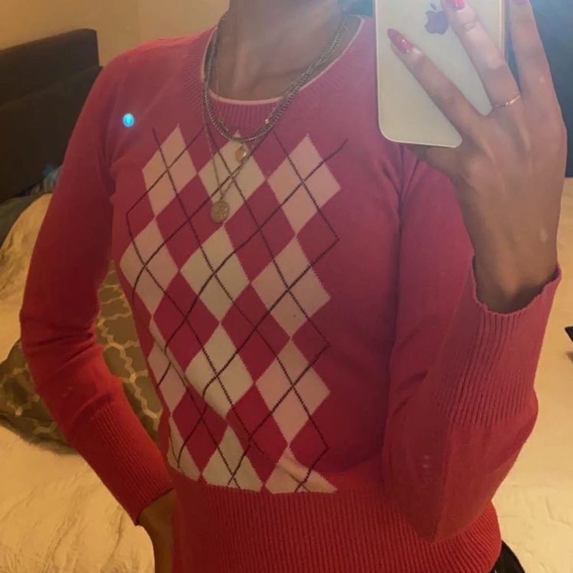 L.O.G.G rosa mönstrad tröja