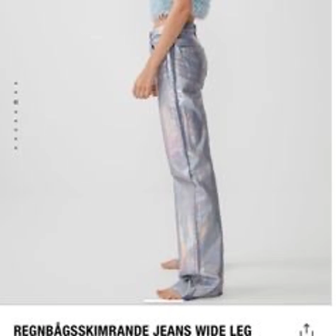 Slutsålda silver jeans från zara