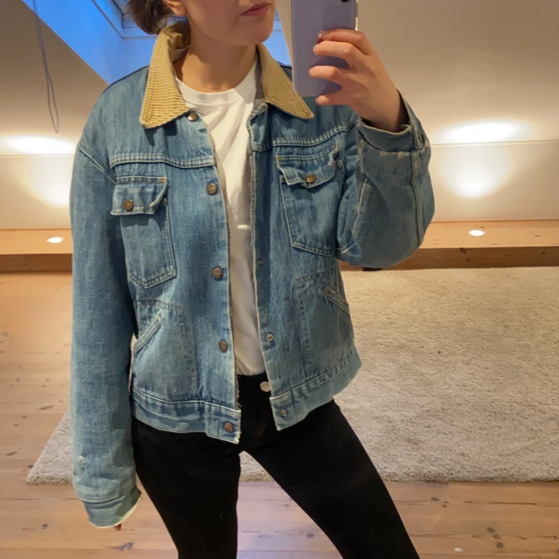 Varm jeansjacka - 90