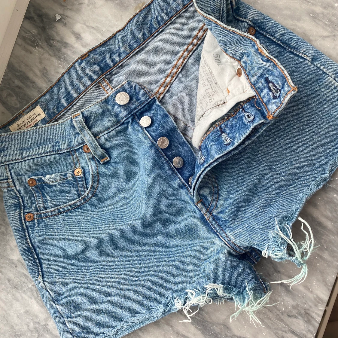 Levis 501  jeansshorts  - 90