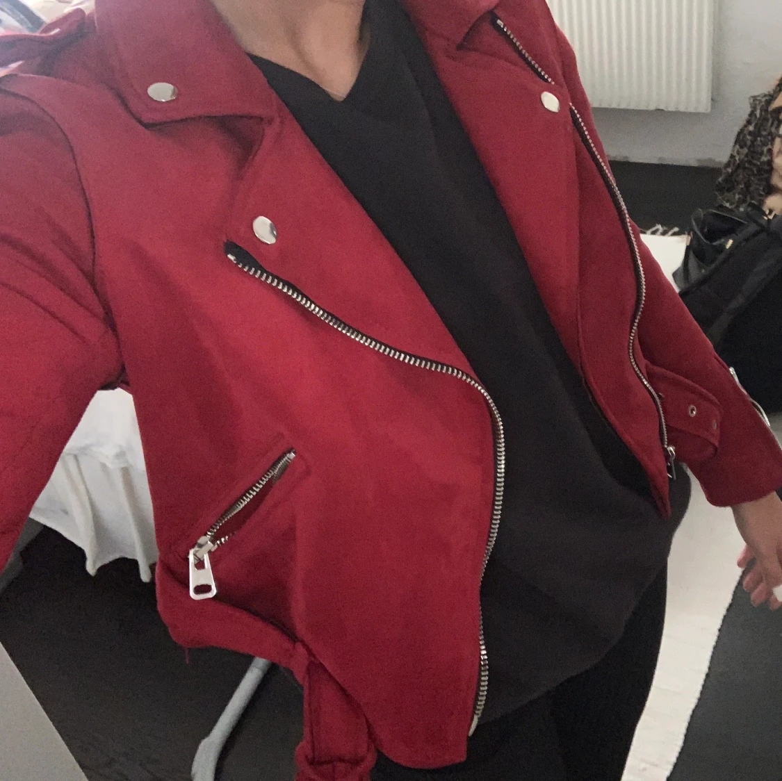Röd mockajacka - 90