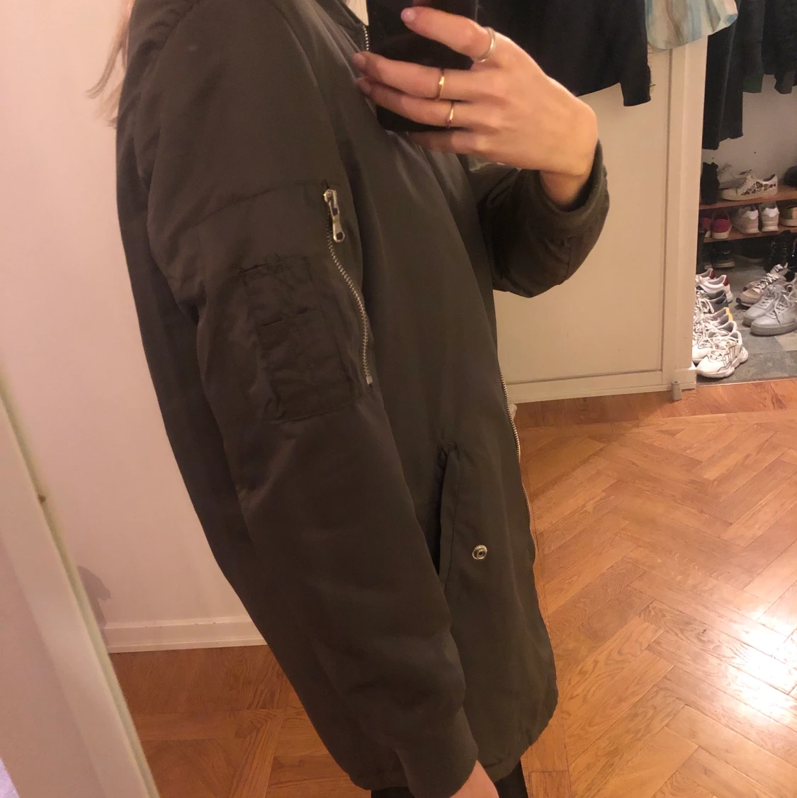 Grön bomberjacka - 90