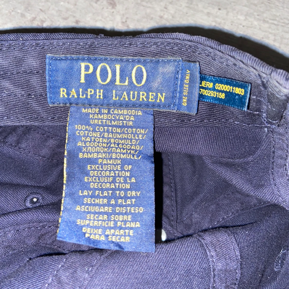 Polo ralph lauren keps blå äkta polo  - 90
