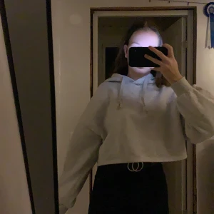 Grå hoodie magtröja s - Hej! Säljer min hoodie som är en magtröja. Den är grå från hm.