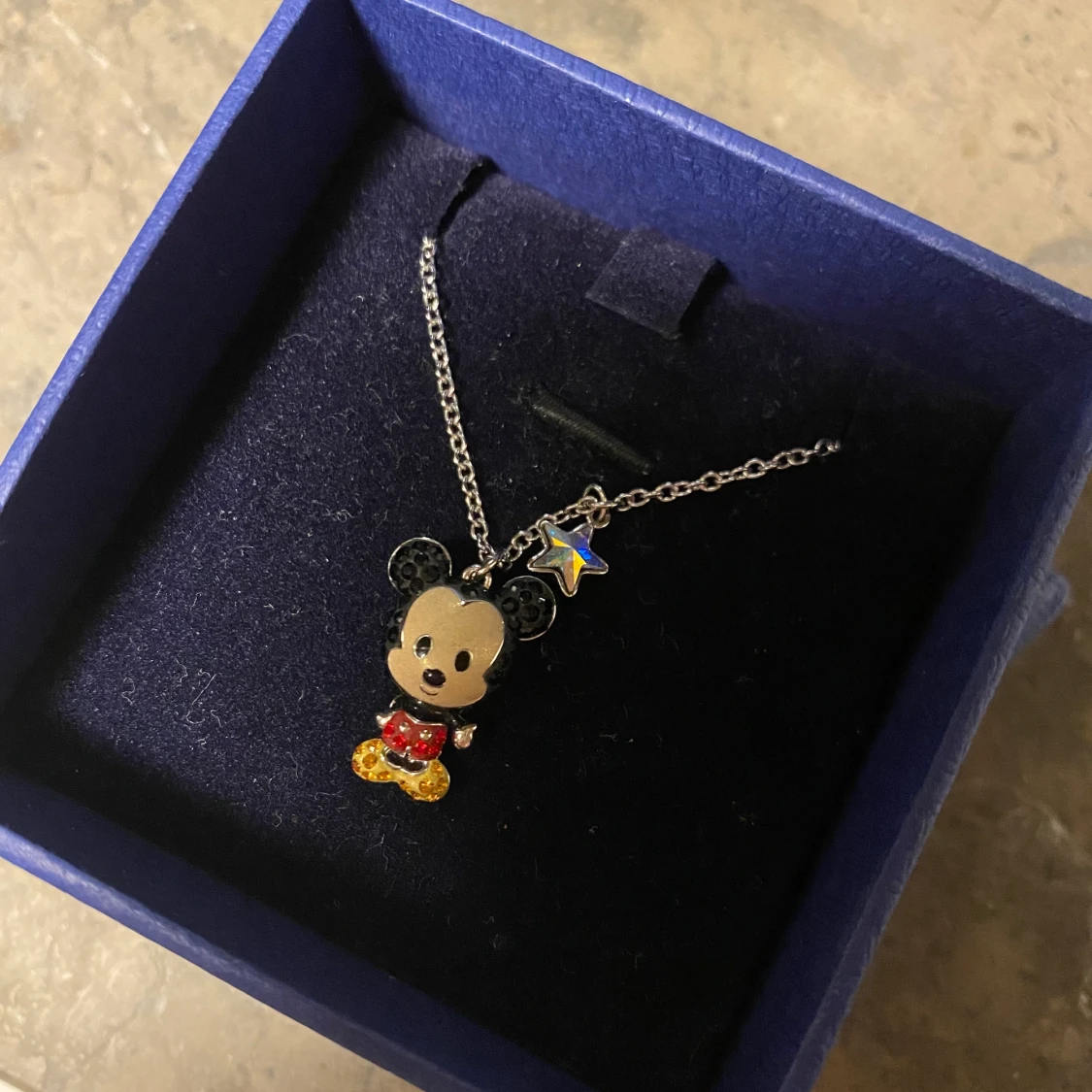 Swarovski halsband - Mussepigg - 90