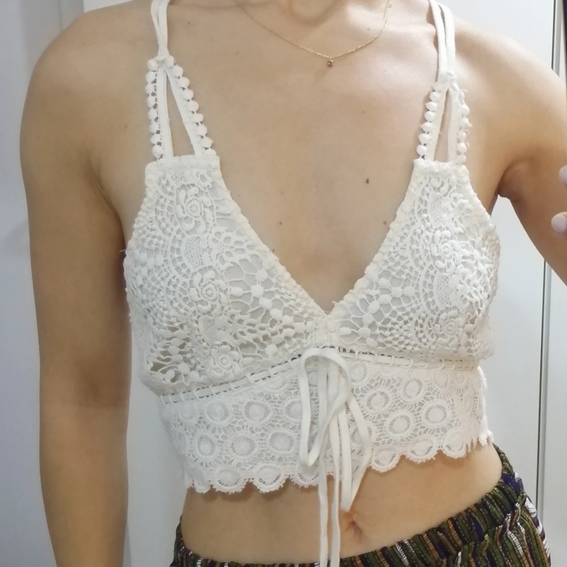 Virkad croptopp - 90