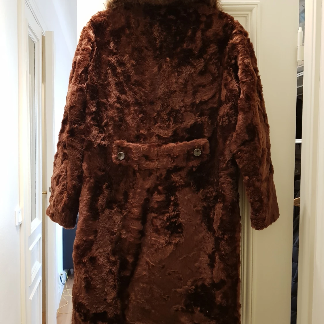 Retro pälskappa i fårskinn  - 91