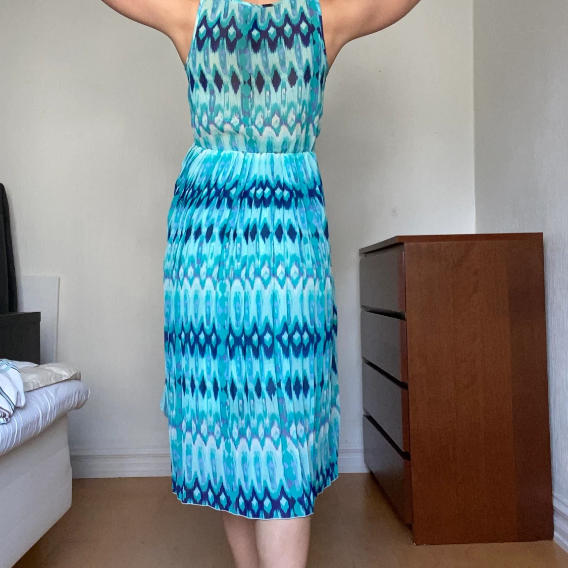 Blåmönstrad klänning 👗  - 91