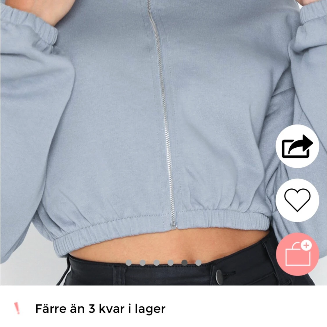 Cropped Zip Hoodie - 91