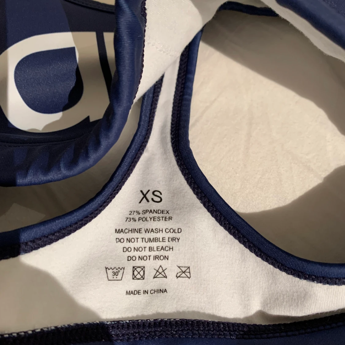 Blå/vit aimn sport-bh - 91