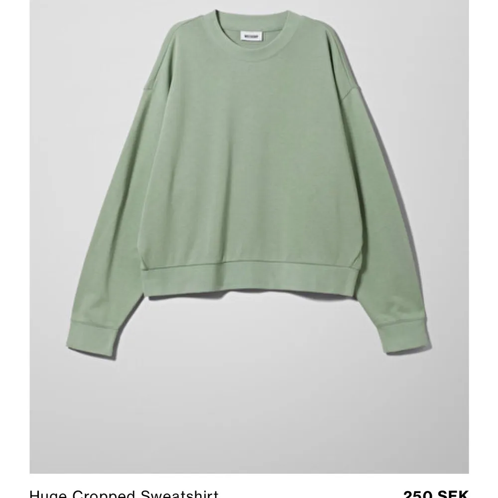 olivgrön sweatshirt från weekday. helt oanvänd! super fin 😀 passar bra till hösten . Tröjor & Koftor.