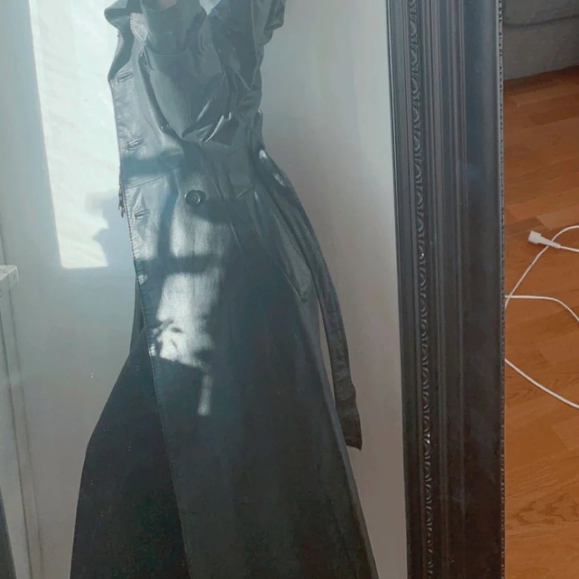 Svart äkta skinnjacka - 90