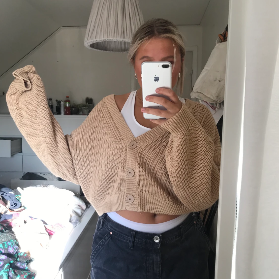 Beige cardigan  - 90