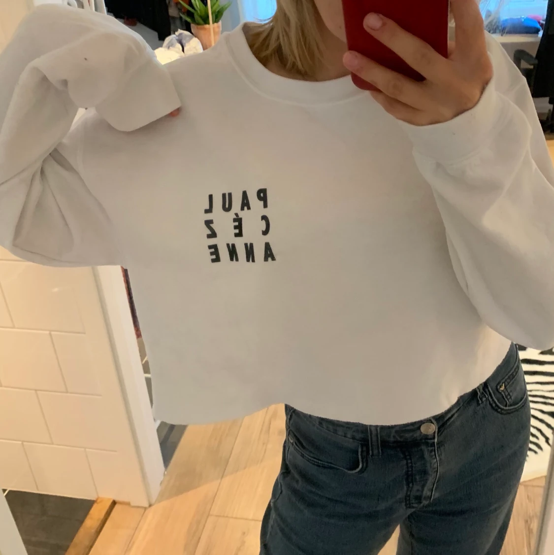 Cropped sweater från Reclaimed Vintage